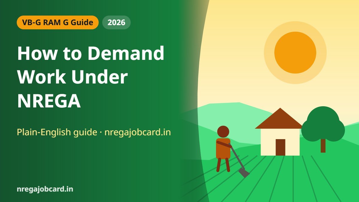 How to Demand Work Under NREGA