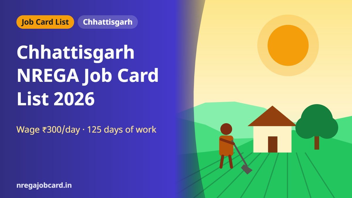 Chhattisgarh NREGA job card list 2026