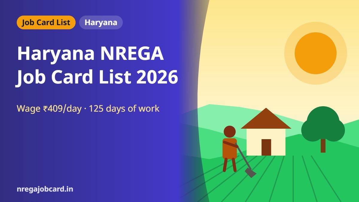 Haryana NREGA job card list 2026