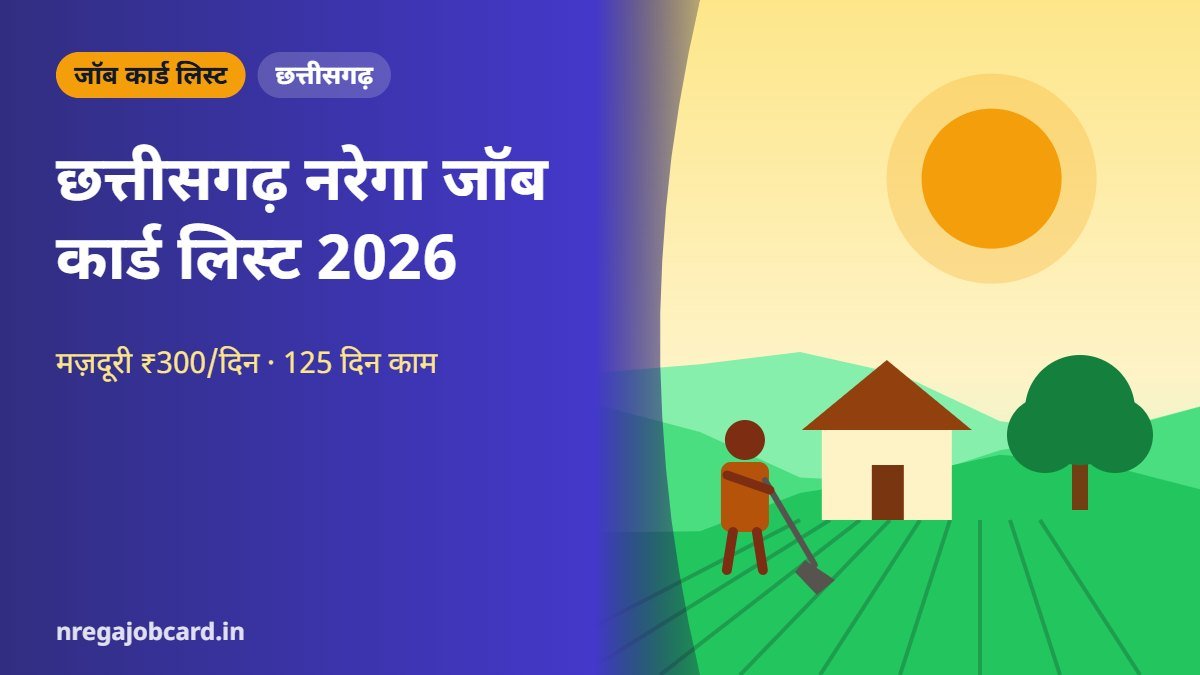 छत्तीसगढ़ नरेगा जॉब कार्ड लिस्ट 2026