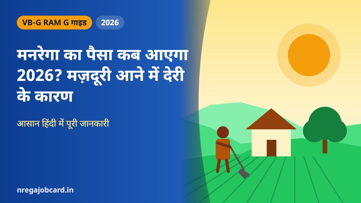 मनरेगा का पैसा कब आएगा 2026? मज़दूरी आने में देरी के कारण