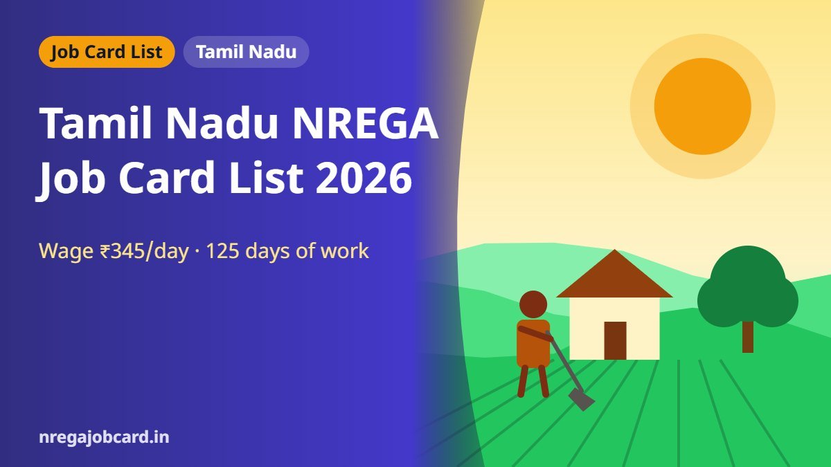 Tamil Nadu NREGA job card list 2026