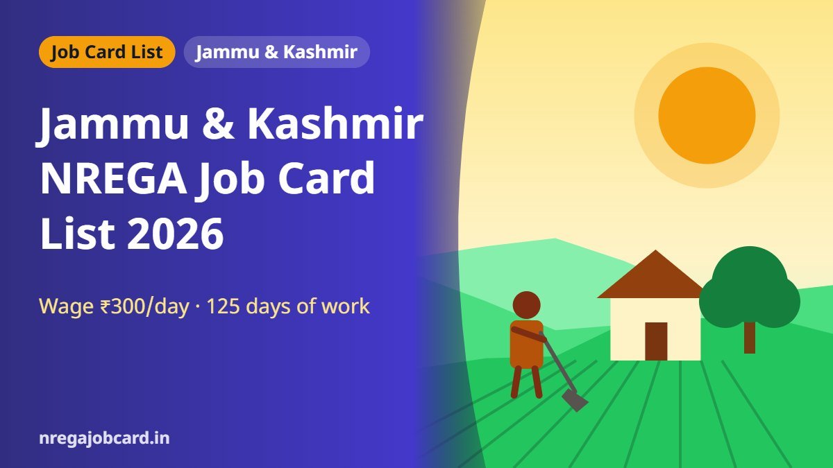 Jammu & Kashmir NREGA job card list 2026