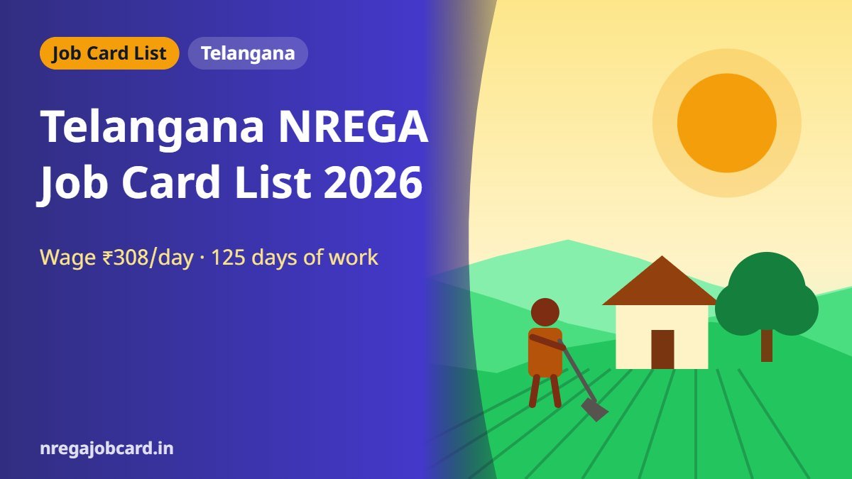 Telangana NREGA job card list 2026
