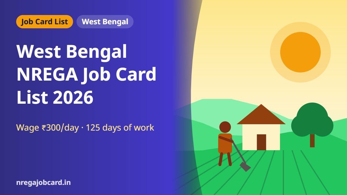 West Bengal NREGA job card list 2026