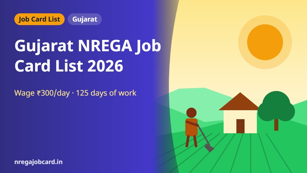 Gujarat NREGA job card list 2026