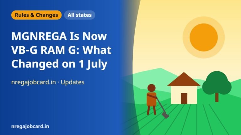MGNREGA Is Now VB-G RAM G: What Changed on 1 July